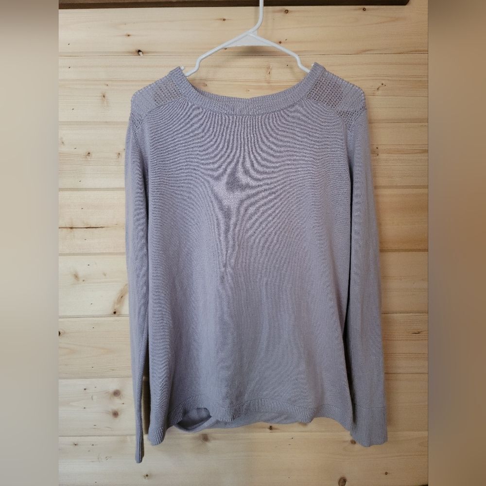 Lululemon Back to Balance Long Sleeve Sweater in Iced Iris,‎ Size 8